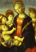 Sandro Botticelli, Madonna and Child, Two Angels and the Young St. John the Baptist
